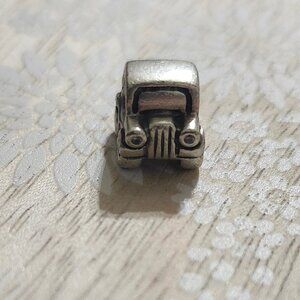 Pandora Sterling Silver Car CZ Bead Charm